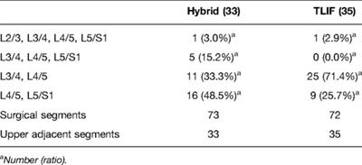 Efficacy of the Dynesys Hybrid Surgery for Patients with Multi-Segmental Lumbar Spinal Stenosis